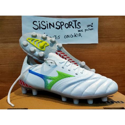 Jual Sepatu Bola Mizuno Morelia Neo Beta Leather White Multi Colour