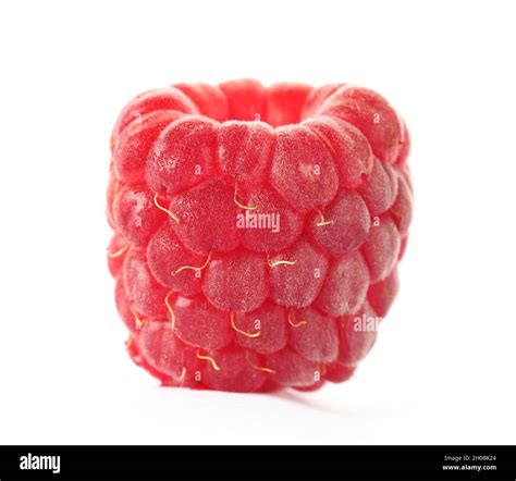 Delicious Fresh Ripe Raspberry On White Background Stock Photo Alamy