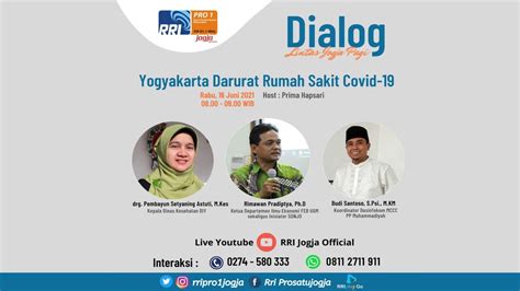 Dialog Lintas Jogja Pagi Tema Yogyakarta Darurat Rumah Sakit Covid