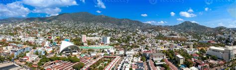 Mexico Acapulco Panoramic Skyline View Near Zona Dorada Hotel Zone And