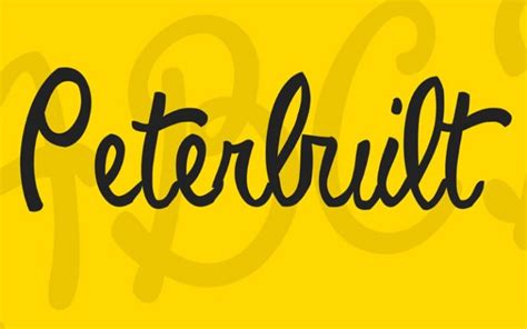 Peterbuilt Font Free Download