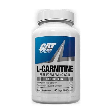 GAT Sport Essentials L Carnitine 60 Caps 60 Serv Carnitina