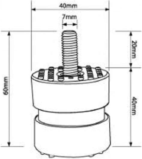 Pieds Amortisseurs De Vibrations En Plastique Pour Climatiseurs De