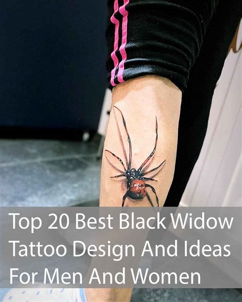 Top 20 Best Black Widow Tattoo Design And Ideas For Men And Women