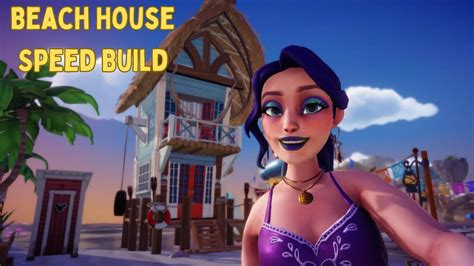 Beach House Speed Build All Rooms Disney Dreamlight Valley Youtube