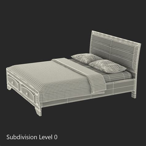 Queen Size Bett 3d Modell 3d Modell 29 3ds C4d Fbx Ma Obj Max