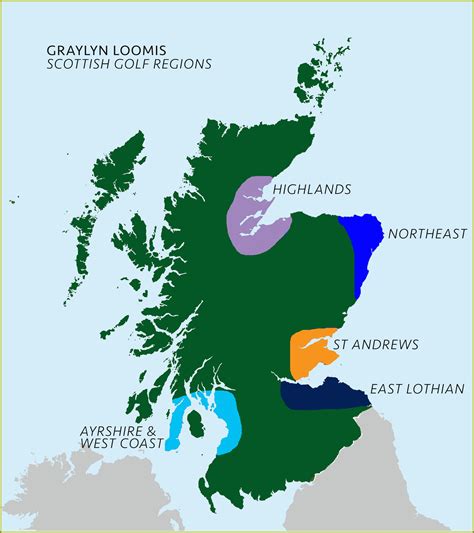 Map Of Best Scottish Golf Courses - Map : Resume Examples #Or85q6y8Wz