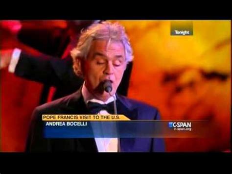 Andrea Bocelli The Lord S Prayer Pope Francis Philadelphia 9 26 15