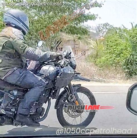 Royal Enfield Himalayan 450 Exhaust Spied For First Time