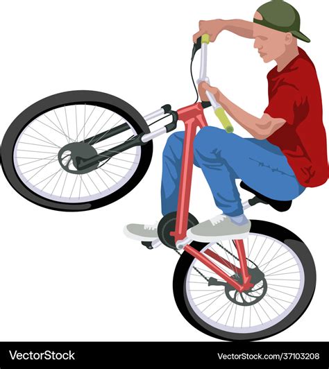 Bicyclist Royalty Free Vector Image Vectorstock