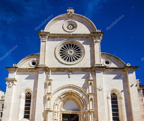 Catedral De Santiago En Sibenik Vista Fachada Patrimonio De La