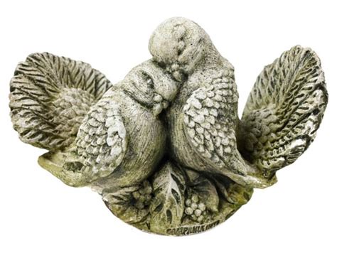 Bid Now Campania Cast Stone Pair Of Doves Statue April