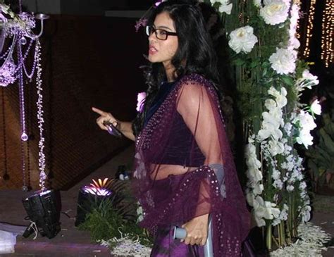 Kajol in Purple Lehenga at Manish Malhotra's Niece Riddhi Sangeet Ceremony - Chinki Pinki