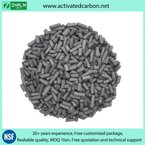 Solvent Recovery 2mm 3mm 4mm Coconut Coal Base Pelletized Carbon