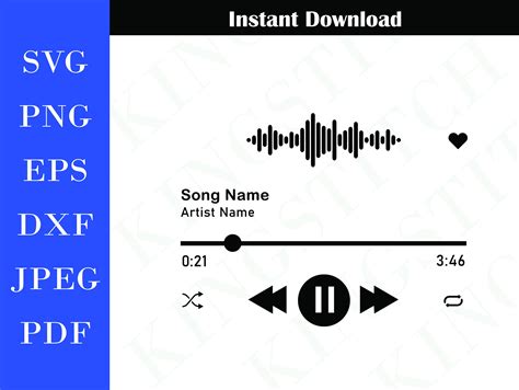 Music Player Svg Audio Control Button SVG EPS Audio Svg Music Player