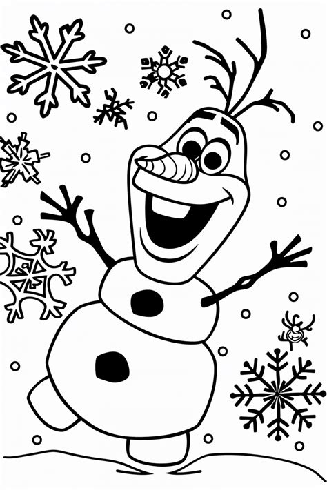 Olaf From Frozen Coloring Pages - ColoringDraft.com