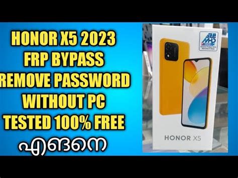 Honor X Frp Bypass Remove Password Without Pc Tested Free