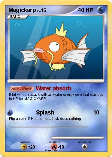 Pokémon Magickarp 16 16 Water Absorb My Pokemon Card