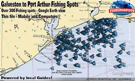 Galveston Texas Offshore Fishing Spots Gps Coordinates