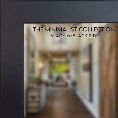 Minimalist Black Wood Frame Mirror, Modern Mirror for Master Bedroom ...