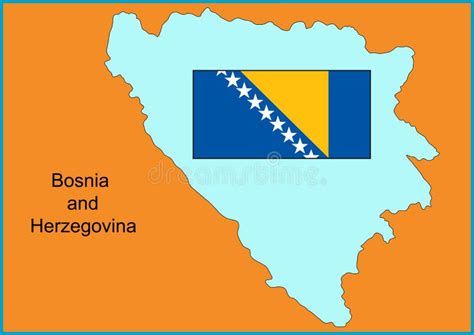 Bosnia Map Stock Vector Illustration Of Country European 8538965