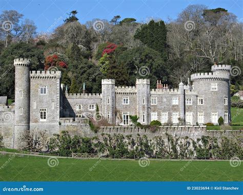 Cornwall Caerhays Castle stock photo. Image of fortress - 23023694