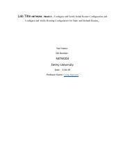 NETW204 Lab Report Template Week 4 Complete Docx Lab Title NETW204