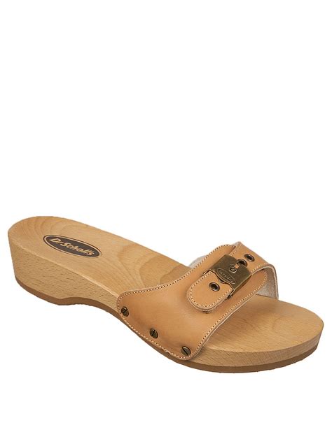 Dr Scholls Original Leather Platform Sandals In Brown Lyst