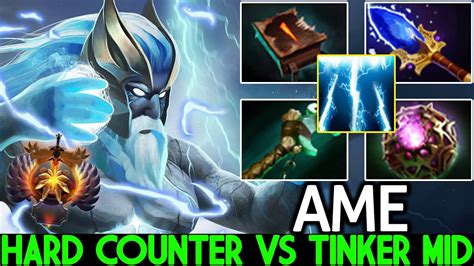 Ame Zeus Hard Counter Pick Vs Tinker Mid Lane Dota Youtube