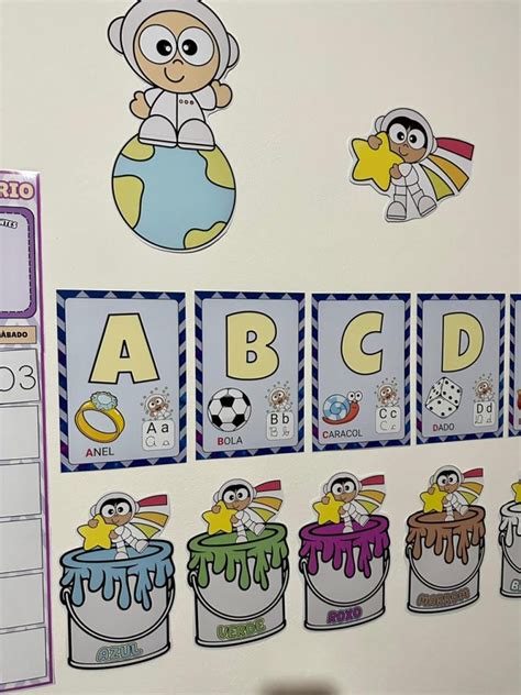 Decoração De Sala De Aula Tema Astronauta Para Imprimir - Kit Decoração de Sala de Aula Astronauta – PDF Pronto para Imprimir ...