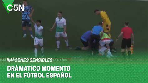 ESPAÑA un JUGADOR SUFRIÓ un PARO CARDÍACO y se DESPLOMÓ YouTube