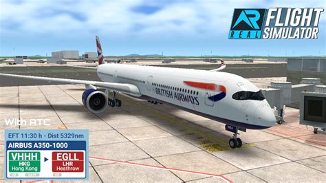 RFS Real Flight Simulator British Airways A350 1000 Hong Kong