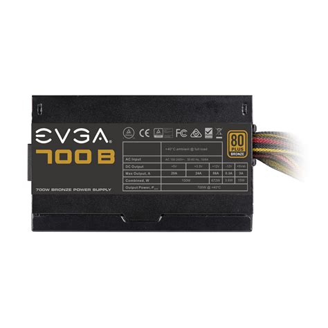 EVGA Asia Products EVGA 700 B1 80 BRONZE 700W 3 Year Warranty