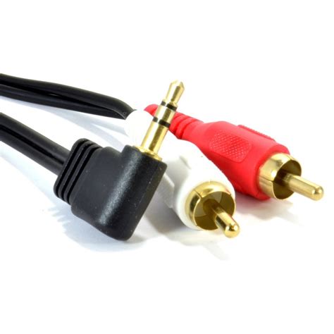 Pure Hq Ofc Mm Stereo Jack To Rca Phono Plugs Cable Gold M