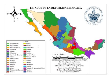 Sistemas De Información Geográfica Estados De La República Mexicana