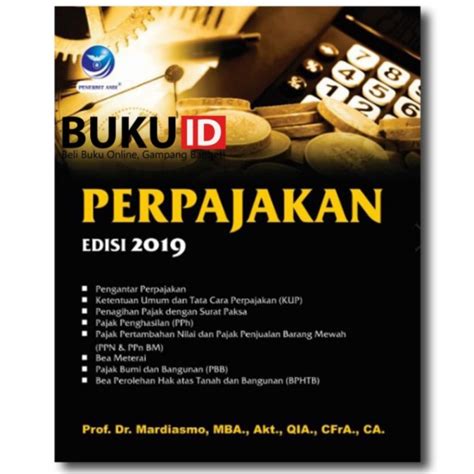 Jual Buku Ekonomi Buku Perpajakan Edisi 2019 Prof Dr Mardiasmo