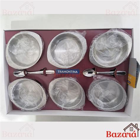 Kit para Sobremesa Tramontina Service em Aço Inox 12 Peças Bazará