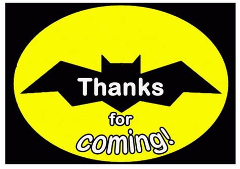 Batman Thank You Cards Birthday Printable Free Thank You Cards