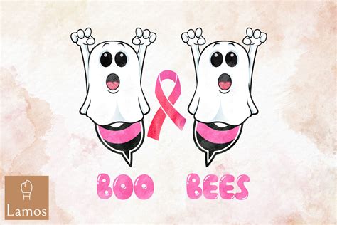 Boo Bees Breast Cancer Awareness Graphic By Lamos Sublimation