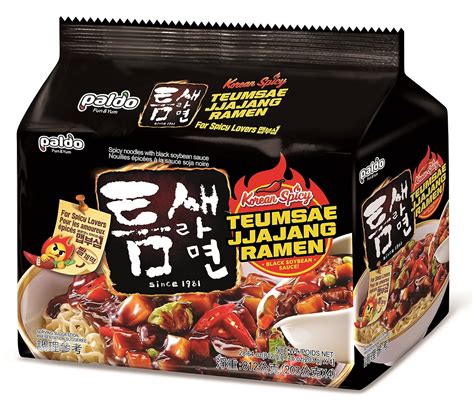 Paldo Fun Yum Extra Hot Spicy Instant Noodles Teumsae Jjajangmen