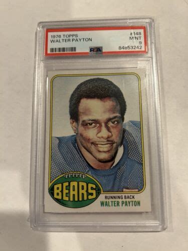 Topps Walter Payton Rookie Card Psa Mint Ebay