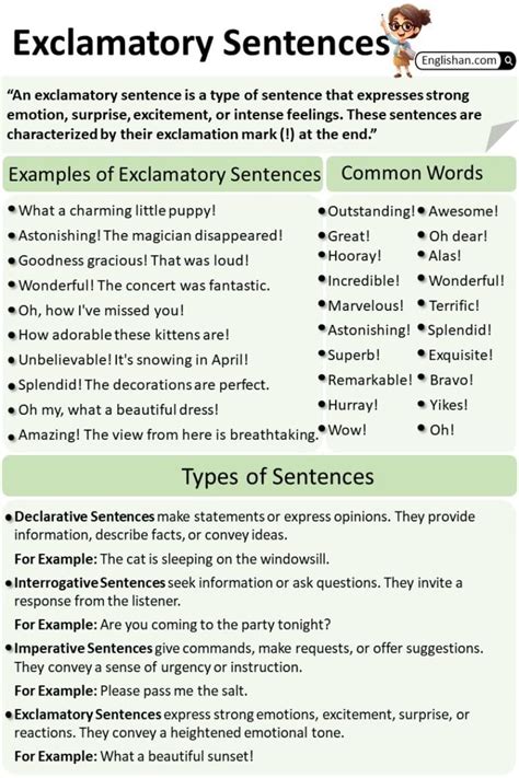 Exclamatory Sentences With Examples • Englishan