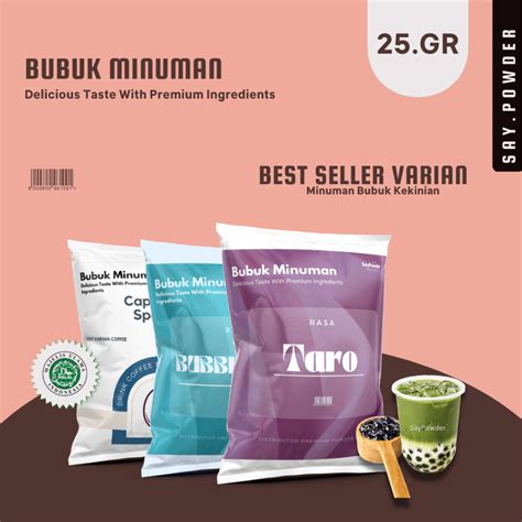 Jual Bubuk Minuman Serbuk Minuman Rasa Premium Gram Aneka Rasa