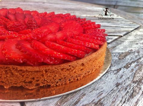 Recette de Tarte aux fraises sur sablé breton la recette facile