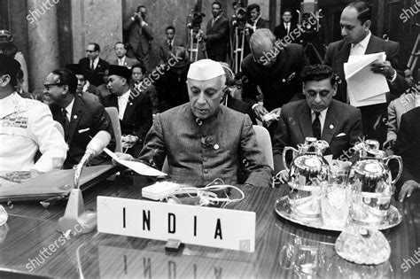 Jawaharlal Nehru Belgrade Conference Nonaligned Nations Editorial Stock ...