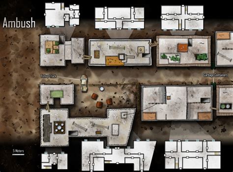 Skyscraper Rooftop Battle Map Shadowrun Studioinriko