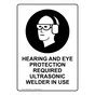 Vertical Sign Ppe Hearing Hearing And Eye Protection