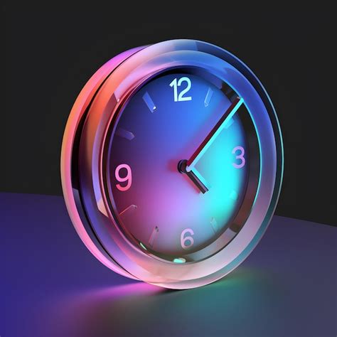 Premium Photo | A colorful wall clock