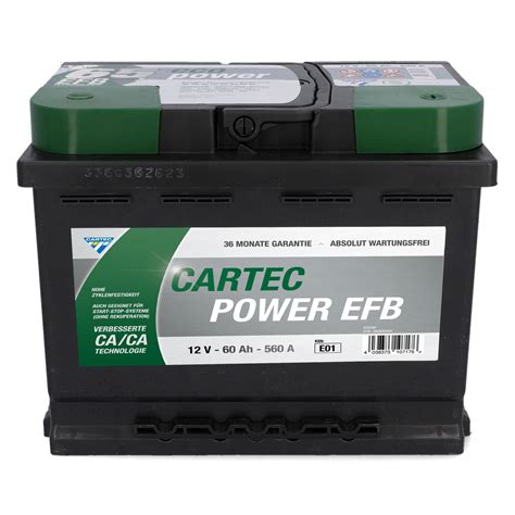 Cartec Starterbatterie Power EFB 75 AH 730 A Kaufen Bei OBI