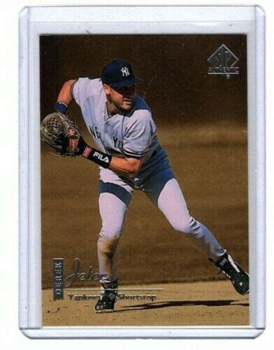 1999 SP Authentic Derek Jeter 57 Baseball Card New York Yankees HOF EBay